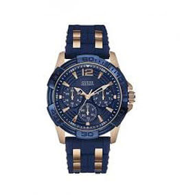  Fashion Blue-Gold Chain Watch 